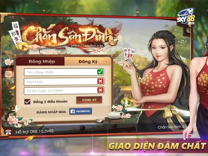 Chọn bàn đánh chắn online